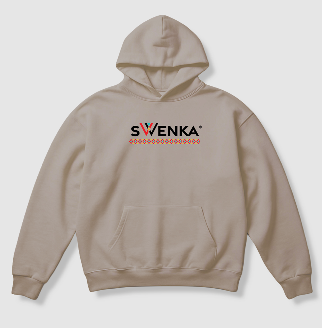 Swenka African Spirit beige heavyweight hoodie
