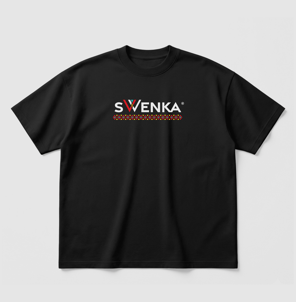 Swenka heavyweight unisex black T-shirt
