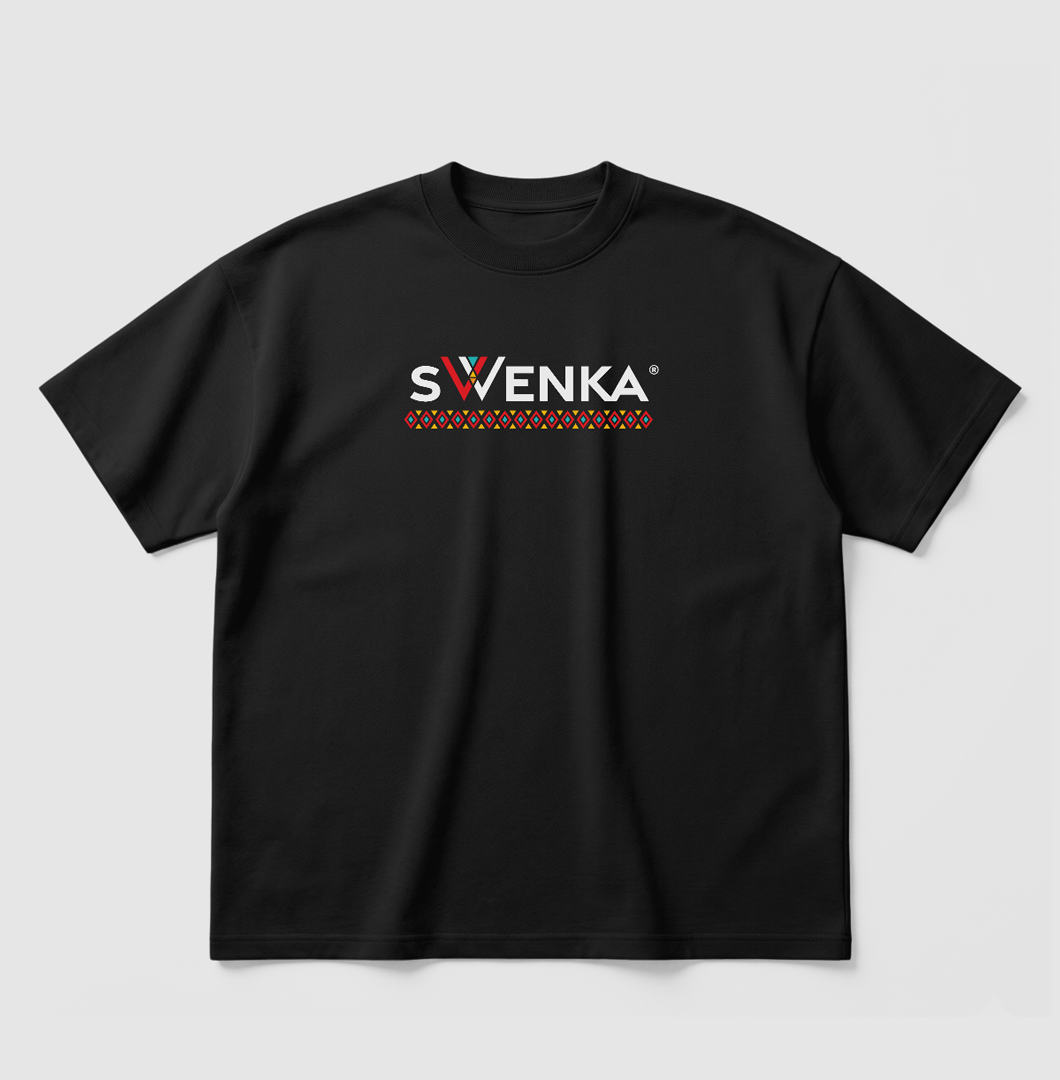 Swenka heavyweight unisex black T-shirt
