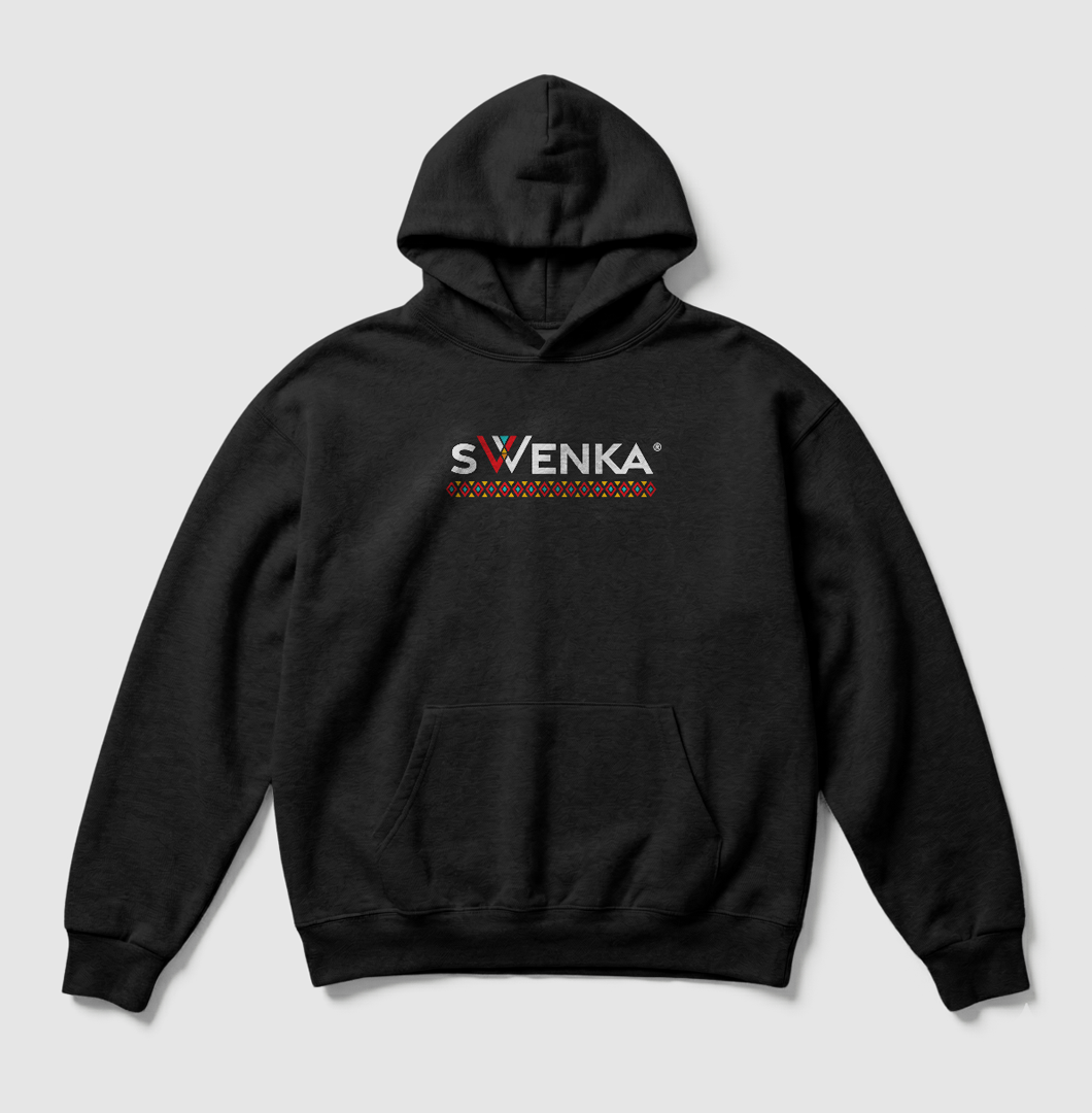 Swenka The Essence of African spirit black heavyweight hoodie