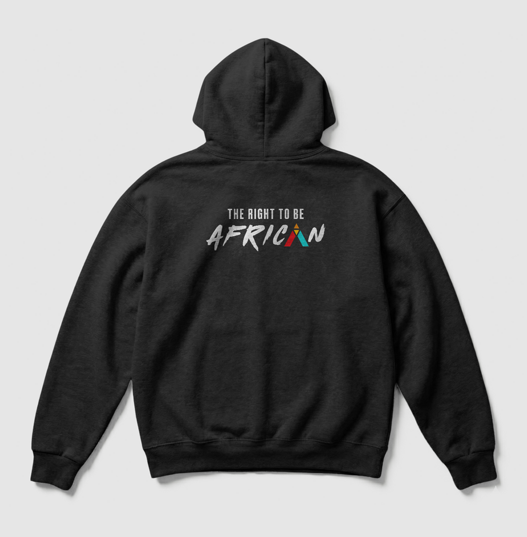 Swenka The Right To Be AFRICAN black heavyweight hoodie