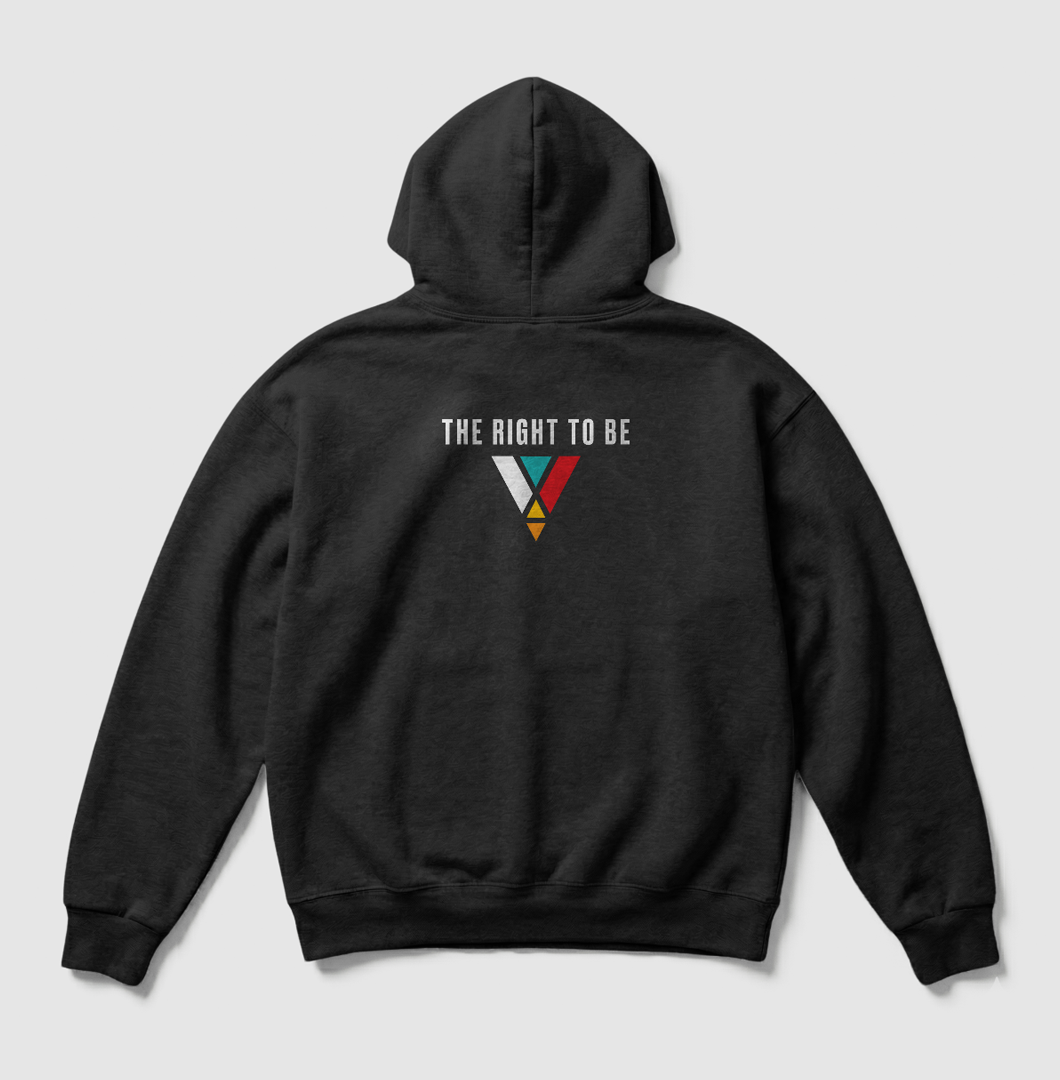 Swenka The Right To BE black heavyweight hoodie