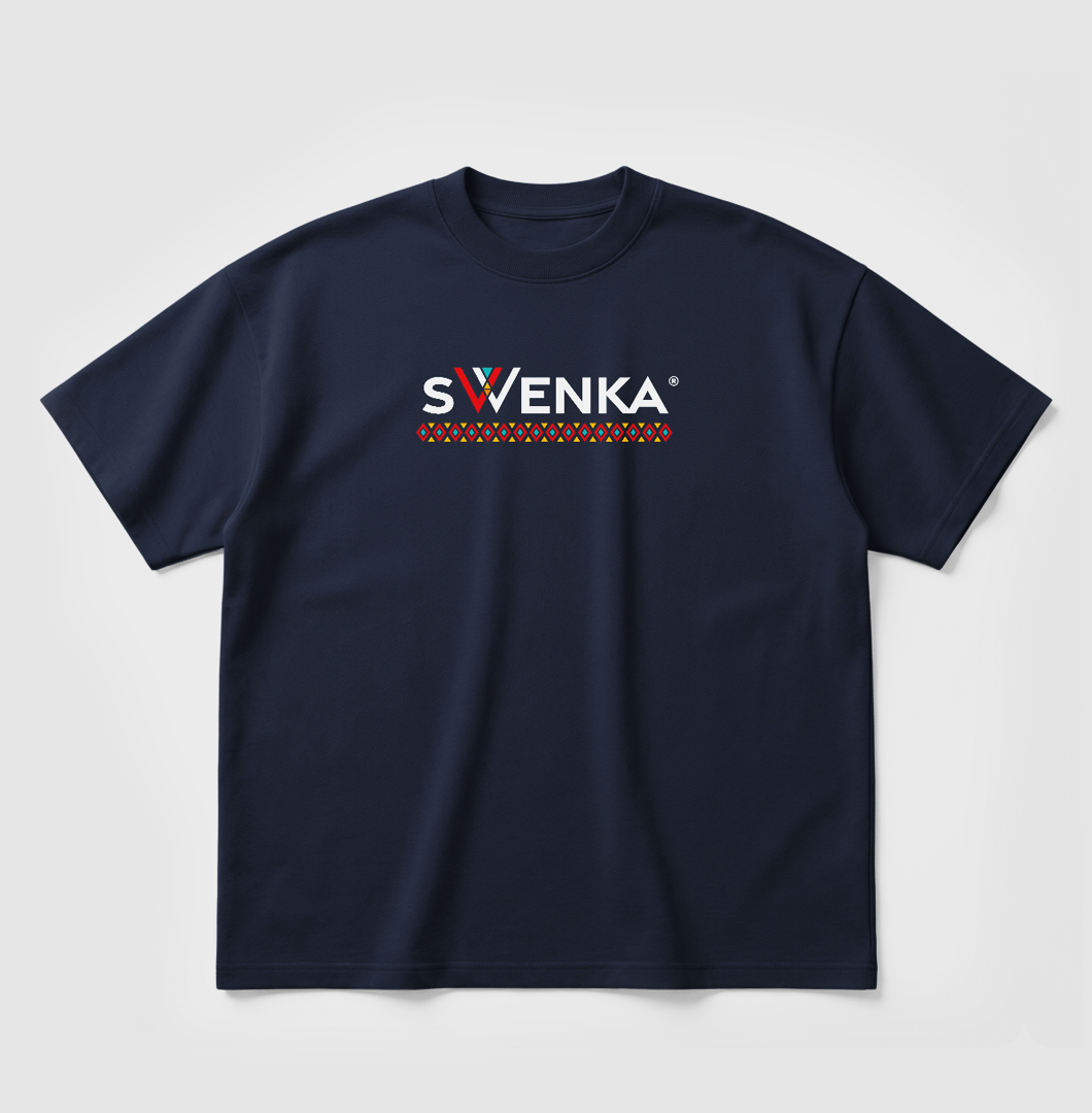 Swenka heavyweight unisex navy T-shirt